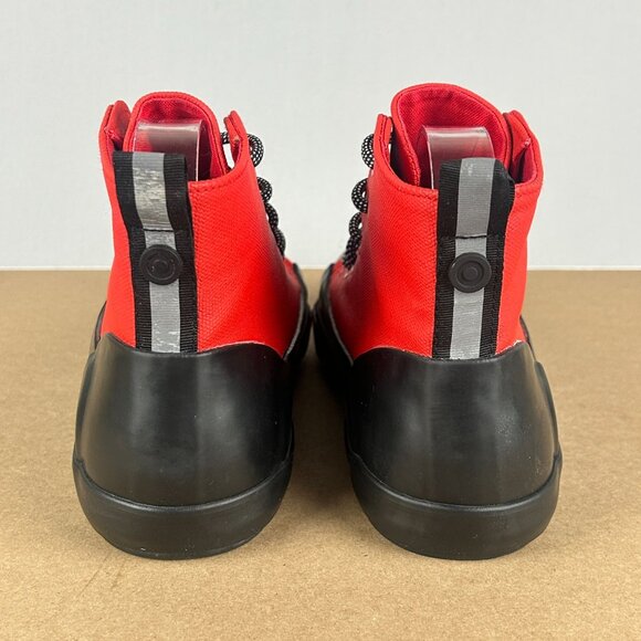 Hunter for Target High Top Canvas Rubber Dipped Sneakers Youth 5 Red Black - Picture 4 of 10